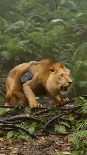 Monkey Slaps Lion with Frying Pan! 🐒🍳#ViralAnimals #CrazyJungle #Unbelievable
