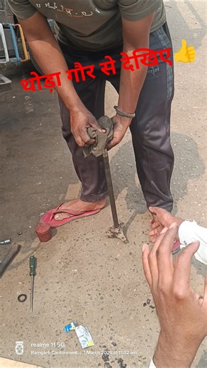 Tempu Axle Rod Me Rubber Aur Bearing Fitting Process | Mechanic Work 🔧 #shorts