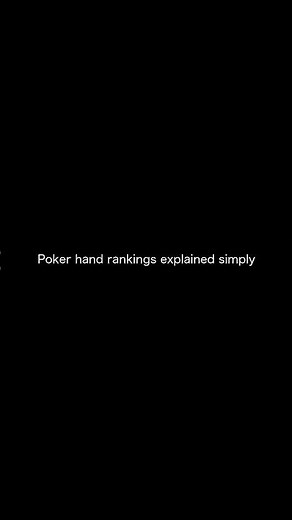 TOP: Poker hand rankings explained simply