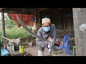 FORGING A TALWAR SWORD WITH A FEW SIMPLE TOOLS/CLEAR PROCESS OF FORGING A SWORD/HOMEMADE DIY SWORD