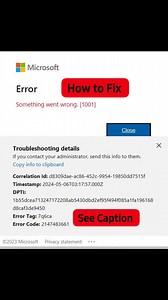 3.5K views · 17 reactions | Microsoft Error [1001] got you stuck? ...