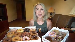 97K views · 2.4K reactions | Who does it better?! While I was in Mississippi earlier this spring, I had the opportunity to try Dunkin Donuts for (pretty much) the first time. So I decided to go ahead and compare them with Krispy Kreme and see who would come out victorious as having the BEST DONUTS. Comment below YOUR favorite fast food donut! | Katina Eats Kilos | Facebook