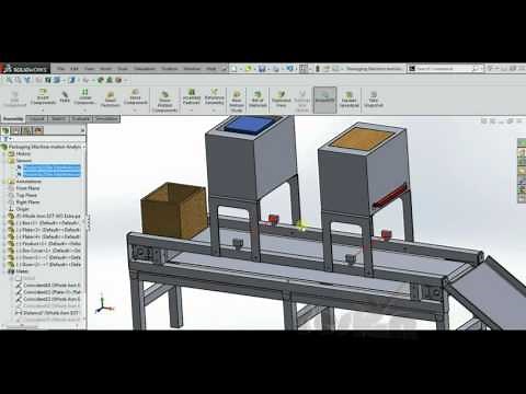 Packaging Machine Tutorial Analysis [SolidWorks] [Tutorial] [Analysis]