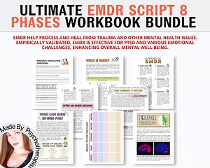 EMDR Scripts & EMDR Worksheets! EMDR Tools, Emdr Resources for Phases 1 - 8, Emdr Guides, Trauma Therapy, Counseling, Hyperlinked Worksheet - Etsy