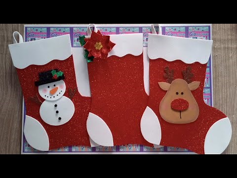 como hacer una bota navideña PASO A PASO #diy #tutorial