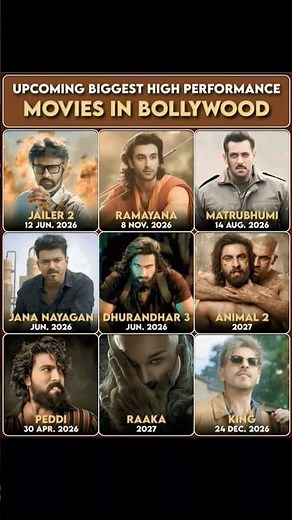 upcoming movies rules bollywood 🔥 🥶 🔥🤫 #bollywood #shorts #ramayan #animal2 #movies #southmovies