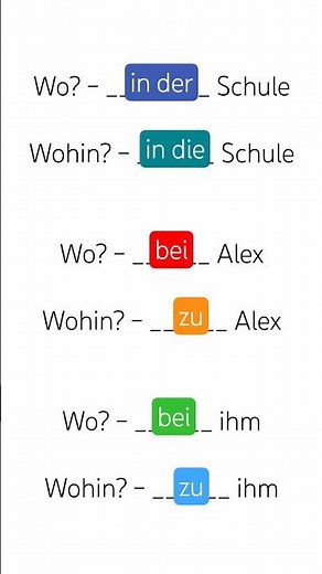A1, A2, B1, Deutsch lernen, Deutsche Grammatik #präpositionen German grammar, exercises, Übungen