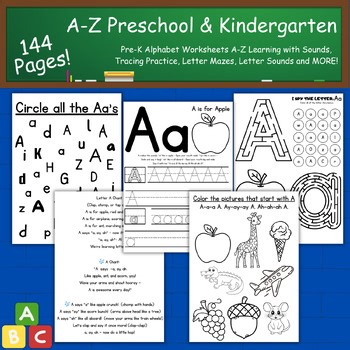 A–Z Alphabet Coloring Pages & Activities with Letter Sound Songs