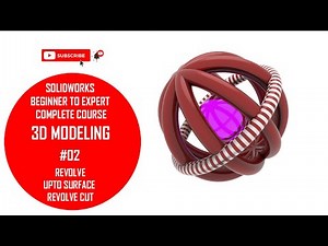 ⚡ Solidworks Revolve, Upto Surface Revolve, Revolved cut on Solidworks