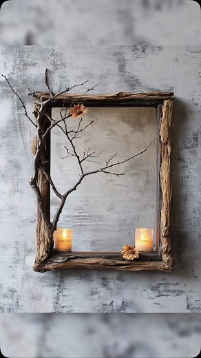 Timber Craft | Old Tree Branch Frame – A Work of Art in Itself #woodworking #homedecor | Instagram