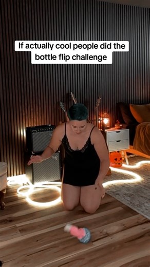 Kit on Instagram: "How fast can you make it land right side up and then do a flying back flip onto it"