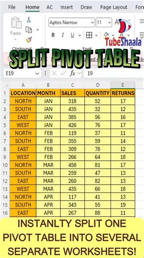 Split Pivot Table into Multiple Sheets in Seconds | Excel Report Filter Trick