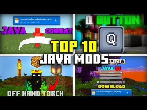 10 Mods To Convert MCPE Into Java Edition (1.26+) | top 10 Java Mods For MCPE
