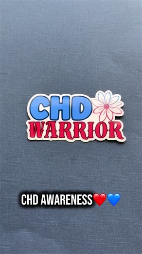 CHD stands for Congenital Heart Defect 💙 It’s the most common birth defect, affecting about 1 in 100 babies. Many heart warriors require surgeries and lifelong care. Sharing these awareness stickers to help bring visibility and support to the CHD community. 💙 #CHDAwareness #congenitalheartdefect #chd #heartdisease #awareness