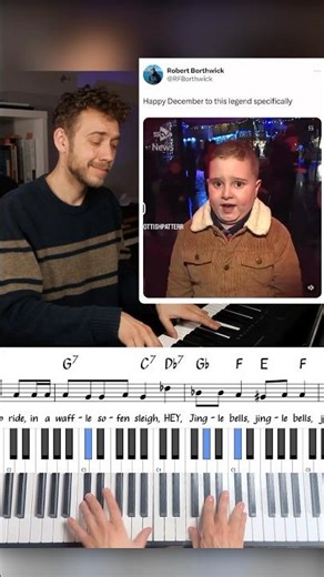 Aylan’s Jingle Bells, harmonized 🎅🎹 #piano #reharm #jinglebells #jazzpiano #musictheory