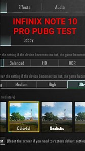 INFINIX NOTE 10 PRO PUBG TEST