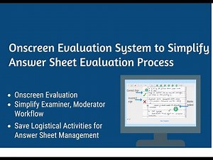 Onscreen Evaluation System for Answer Sheet Evaluation