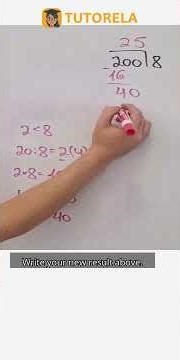 Long Division Made Easy: Dividing 200 by 8 Explained #Math #ArithmeticOperations #LongDivision