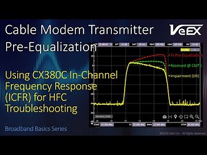 In-Channel Frequency Response, Pre-Equalization & Impairment Compensation with CX380C