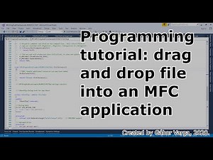 Programming tutorial: drag and drop file into an MFC application.