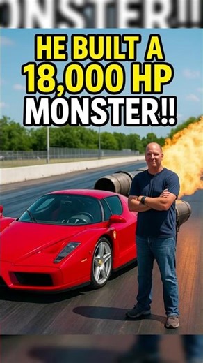 This Ferrari Enzo Dragster Is More Powerful Than a Fighter Jet | 18,000 Horsepower Ferrari Enzo