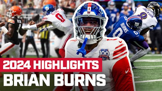 Brian Burns Highlights: Top plays from first season with Giants