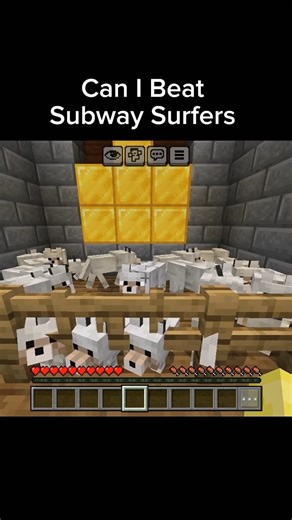 Play subway surfer in minecraft 🏃