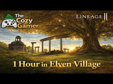 Lineage II Elven Village Ambience – 1 Hour Relaxing Music for Sleep, Study & Relaxation