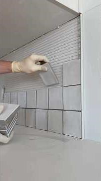 How to install tile in the kitchen #tile #diy #tiles #construction #home #howto