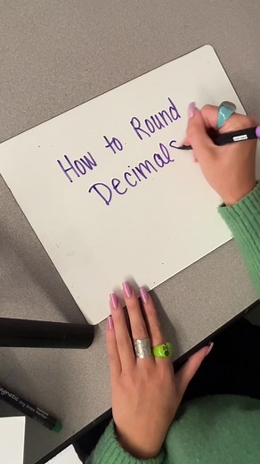 How to Round Decimals! #math #maths #mathtrick #middleschoolmath #mathematics #mathteacher #tutor #mathtutor #fypage #fyp #mathhack #mathtutorial