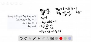 Use back substitution to solve each of the following systems...