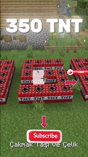 Minecraft TNT Explosion 💥 350 TNT Destroyed Everything! #Minecraft #tnt #minecraft #gaming #games