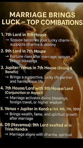 ✨ Marriage Can Be Your Turning Point! 💍 These powerful astrological combinations show how your spouse can activate your destiny, luck, wealth & spiritual growth. Do you have any of these yogas in your chart? Let’s find out! 🔍✨ 📲 Book your astrology appointment now and unlock the secrets of your marriage destiny. #MarriageYog #VedicAstrology #MarriageLuck #AstroReading #KundliAnalysis #JupiterVenus #AstrologyForLife #BookAppointment #YourAstroGuide | astrologer & psycic