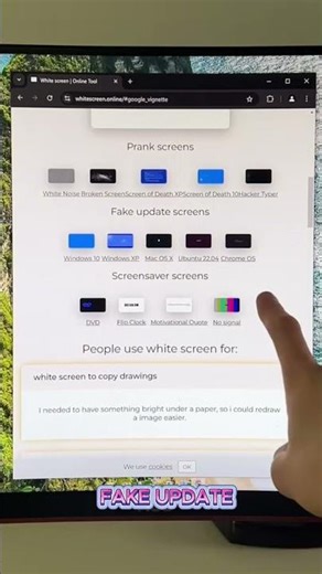 This Free Website Turns Your Screen Into a Pro Light Tool and Fake Windows Update