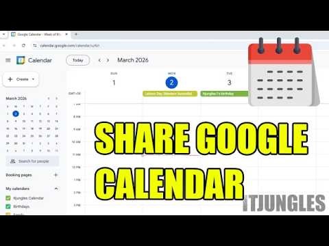 How to Share Google Calendar