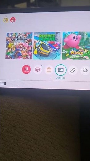 How to select Album for the Nintendo switch