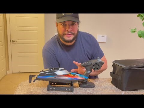 RC Boat Alpharev R308 R208 unboxing review test ride