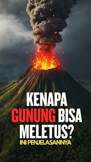 Kenapa Gunung Bisa Meletus? Ini Penjelasan Sederhananya #gunungmeletus #gunungapi #fenomenaalam