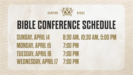 Bible Conference 2024 with guest speaker Bro Sam Davison starts this Sunday! Learn more: https://subspla.sh/s39p4f7/ - - - AND listen in to the latest episode of After Thoughts here - Apple Podcasts: https://apple.co/3oHsinZ Youtube: https://www.youtube.com/watch?v=ahwkp5PNAlk&t=683s Spotify: https://bit.ly/3L8awlln.to/3Lt2LrI7 | Canyon Ridge Baptist Church | Facebook