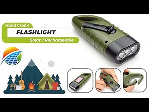 A Flashlight You Never Have To Charge | Solar Hand Crank Dynamo Light