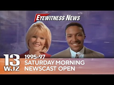 WJZ-TV Baltimore | Eyewitness News Saturday Morning Newscast Open | 1995-1997 | WJZ 13