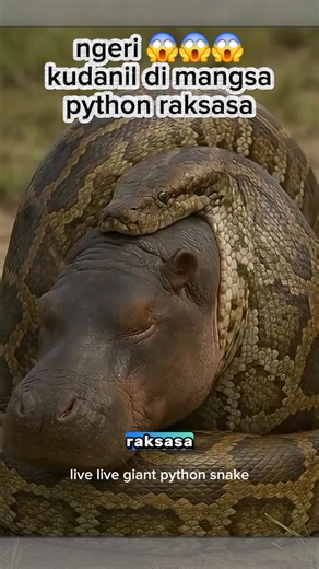 Ngeri 😱😱😱 Kudanil di mangsa python raksasa #fyp #animal #vidioviral #rescue #wildlife #cepkur | Cep Kur