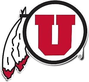 Desert Cactus University of Utah Sticker U of Utes Vinyl Decal Laptop Water Bottle Car Scrapbook (IND 19)