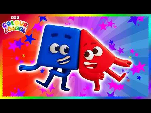 Red and Blue Mix to Make What? | Kids Learn Colours Compilation | Colourblocks
