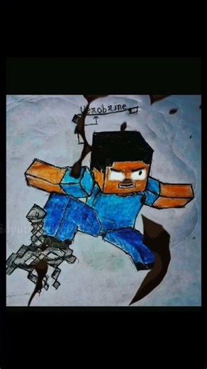 Herobrine drawing by me #shorts