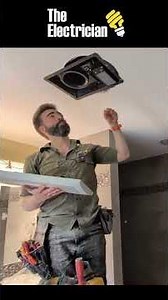Installing A Fan/Heater Combo #electricalrepair #electrician #bluecollar