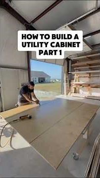 How to build a utility cabinet #fyp #diy #howto #woodworking #carpentry