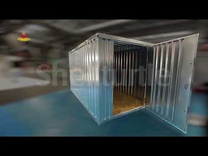 Flat pack storage containers For Sale in UK Galvanized
