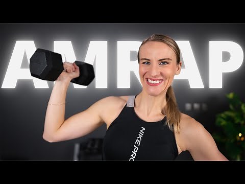 Upper Body AMRAP Home Workout with Dumbbells