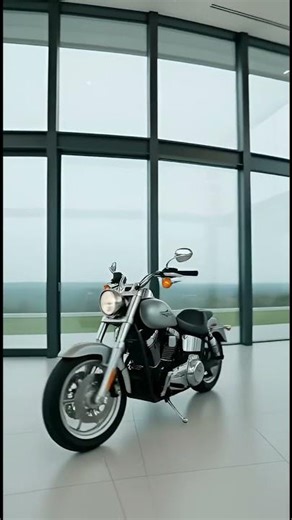 Silver Statement 🏍️ 6 Seconds of Moto Elegance in White Space!
